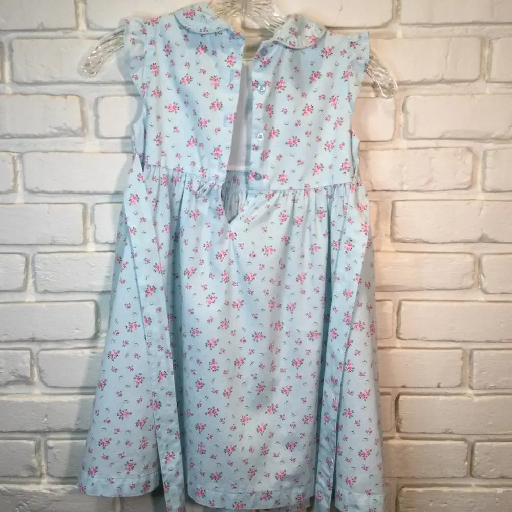Laura Ashley 1990s vintage floral smocked dress 6
